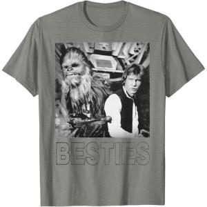 image:imageStar Wars Han Solo Chewbacca Besties Graphic TShirt TShirtOlive Heather