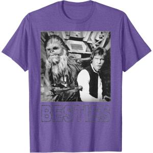 image:imageStar Wars Han Solo Chewbacca Besties Graphic TShirt TShirtPurple Heather