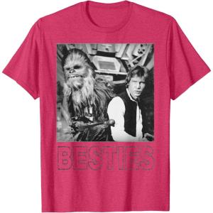 image:imageStar Wars Han Solo Chewbacca Besties Graphic TShirt TShirtRed Heather