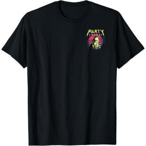 image:imageStar Wars Left Pocket Chewbacca Neon Party Animal TShirtBlack