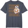 image:imageStar Wars BB8 How We Roll Graphic TShirt TShirtHeather Blue