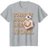 image:imageStar Wars BB8 How We Roll Graphic TShirt TShirtHeather Grey