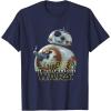 image:imageStar Wars BB8 Lighter Episode 7 Graphic TShirt TShirtNavy Blue