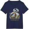 image:imageStar Wars BB8 Lighter Episode 7 Graphic TShirt TShirtNavy Blue