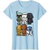 image:imageStar Wars Boba Trooper Vader Chewie Chibi Graphic TShirt TShirtBaby Blue