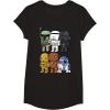 image:imageStar Wars Boba Trooper Vader Chewie Chibi Graphic TShirt TShirtBlack