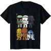 image:imageStar Wars Boba Trooper Vader Chewie Chibi Graphic TShirt TShirtBlack