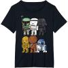 image:imageStar Wars Boba Trooper Vader Chewie Chibi Graphic TShirt TShirtBlack