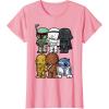 image:imageStar Wars Boba Trooper Vader Chewie Chibi Graphic TShirt TShirtPink