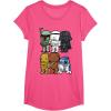 image:imageStar Wars Boba Trooper Vader Chewie Chibi Graphic TShirt TShirtPink Heather