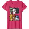 image:imageStar Wars Boba Trooper Vader Chewie Chibi Graphic TShirt TShirtRed Heather