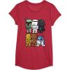 image:imageStar Wars Boba Trooper Vader Chewie Chibi Graphic TShirt TShirtRed Heather