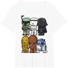 image:imageStar Wars Boba Trooper Vader Chewie Chibi Graphic TShirt TShirtWhite