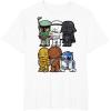 image:imageStar Wars Boba Trooper Vader Chewie Chibi Graphic TShirt TShirtWhite