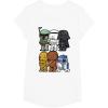 image:imageStar Wars Boba Trooper Vader Chewie Chibi Graphic TShirt TShirtWhite
