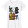 image:imageStar Wars Boba Trooper Vader Chewie Chibi Graphic TShirt TShirtWhite