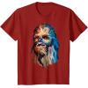image:imageStar Wars Chewbacca Awesome Geometric Style Chewie Portrait TShirtCranberry Red
