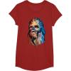 image:imageStar Wars Chewbacca Awesome Geometric Style Chewie Portrait TShirtCranberry Red