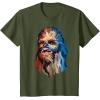 image:imageStar Wars Chewbacca Awesome Geometric Style Chewie Portrait TShirtOlive Green