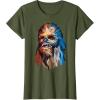 image:imageStar Wars Chewbacca Awesome Geometric Style Chewie Portrait TShirtOlive Green