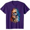 image:imageStar Wars Chewbacca Awesome Geometric Style Chewie Portrait TShirtPurple