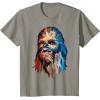 image:imageStar Wars Chewbacca Awesome Geometric Style Chewie Portrait TShirtSlate Grey