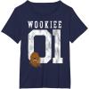image:imageStar Wars Chewbacca Chewie Wookie Jersey TShirt TShirtNavy Blue
