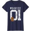 image:imageStar Wars Chewbacca Chewie Wookie Jersey TShirt TShirtNavy Blue