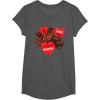 image:imageStar Wars Chewbacca Chews You Heart Valentines Day TShirtAsphalt Grey