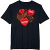 image:imageStar Wars Chewbacca Chews You Heart Valentines Day TShirtBlack