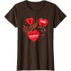 image:imageStar Wars Chewbacca Chews You Heart Valentines Day TShirtBrown