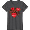 image:imageStar Wars Chewbacca Chews You Heart Valentines Day TShirtDark Heather Grey