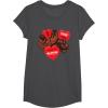 image:imageStar Wars Chewbacca Chews You Heart Valentines Day TShirtDark Heather Grey