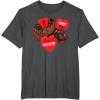 image:imageStar Wars Chewbacca Chews You Heart Valentines Day TShirtDark Heather Grey