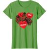 image:imageStar Wars Chewbacca Chews You Heart Valentines Day TShirtGrass Green