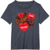 image:imageStar Wars Chewbacca Chews You Heart Valentines Day TShirtHeather Blue