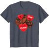 image:imageStar Wars Chewbacca Chews You Heart Valentines Day TShirtHeather Blue