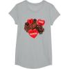 image:imageStar Wars Chewbacca Chews You Heart Valentines Day TShirtHeather Grey