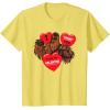 image:imageStar Wars Chewbacca Chews You Heart Valentines Day TShirtLemon Yellow