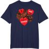 image:imageStar Wars Chewbacca Chews You Heart Valentines Day TShirtNavy Blue