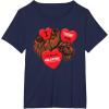 image:imageStar Wars Chewbacca Chews You Heart Valentines Day TShirtNavy Blue
