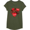 image:imageStar Wars Chewbacca Chews You Heart Valentines Day TShirtOlive Green