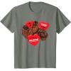 image:imageStar Wars Chewbacca Chews You Heart Valentines Day TShirtOlive Heather