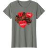 image:imageStar Wars Chewbacca Chews You Heart Valentines Day TShirtOlive Heather