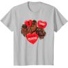 image:imageStar Wars Chewbacca Chews You Heart Valentines Day TShirtSilver Grey