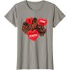 image:imageStar Wars Chewbacca Chews You Heart Valentines Day TShirtSlate Grey