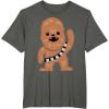 image:imageStar Wars Chewbacca Cutie Cartoon Chewie Graphic TShirt TShirtAsphalt Grey