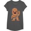 image:imageStar Wars Chewbacca Cutie Cartoon Chewie Graphic TShirt TShirtAsphalt Grey