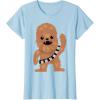 image:imageStar Wars Chewbacca Cutie Cartoon Chewie Graphic TShirt TShirtBaby Blue