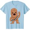 image:imageStar Wars Chewbacca Cutie Cartoon Chewie Graphic TShirt TShirtBaby Blue